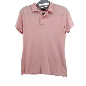 Ralph Lauren Golf Short Sleeve Polo Shirt Small Cotton Elastane Pink Preppy Core
